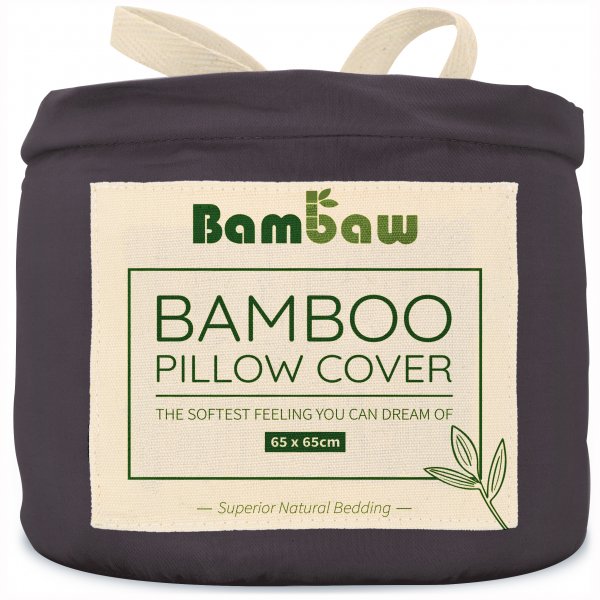 Bambaw charcoal pillow cover PS 65x65 1