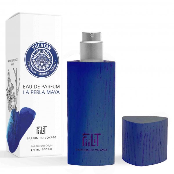 EAU DE PARFUM 11ML BOIS LA PERLA MAYA YUCATAN FiiLiT PARFUM DU VOYAGE NATUREL