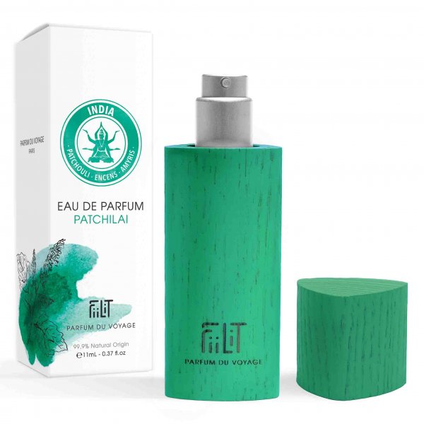 EAU DE PARFUM 11ML BOIS PATCHILAI INDIA FiiLiT PARFUM DU VOYAGE NATUREL