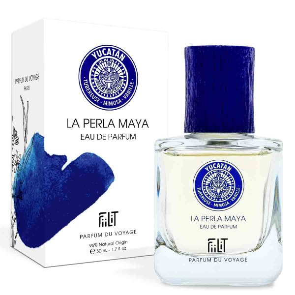 EAU DE PARFUM 50ML RECHARGEABLE LA PERLA MAYA YUCATAN FiiLiT PARFUM DU VOYAGE NATUREL 2