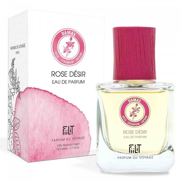 EAU DE PARFUM 50mL ROSE DESIR DAMAS FiiLiT PARFUM DU VOYAGE NATUREL2