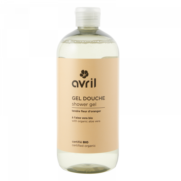 shower gel tendre fleur d oranger 500ml certified organic