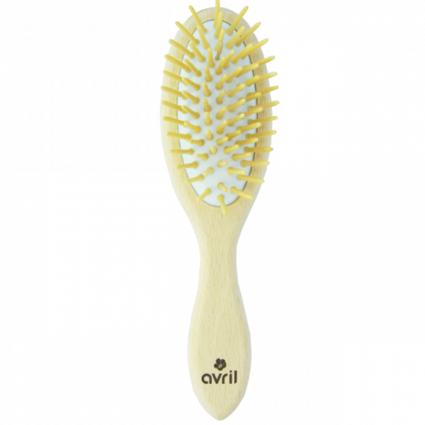 natural wooden hair brush