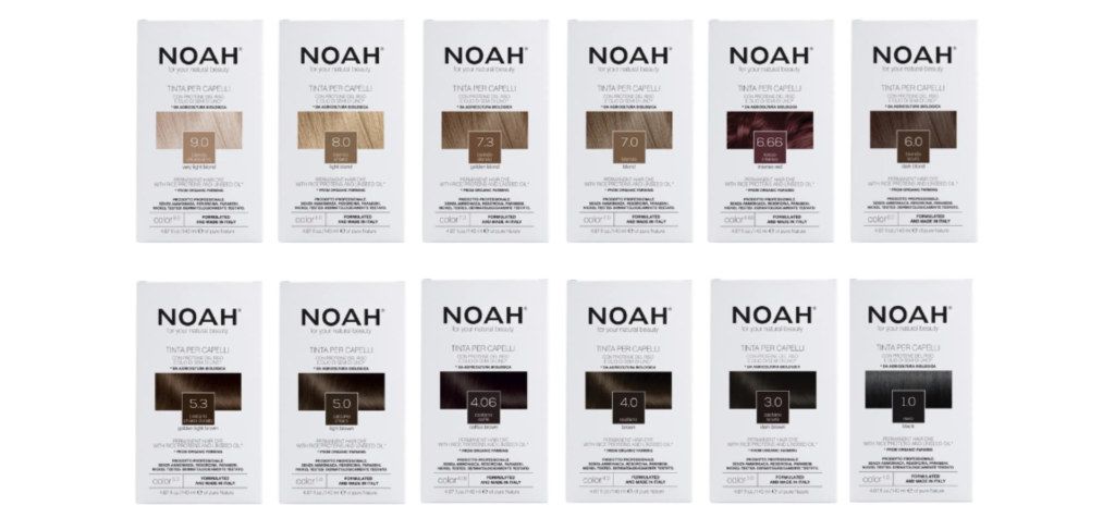 noah hair color chart