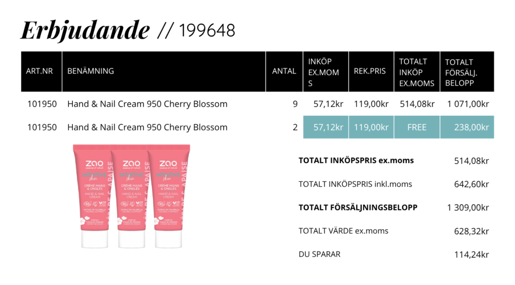Paket Hand & Nail Cream Cherry Blossom 5 199648