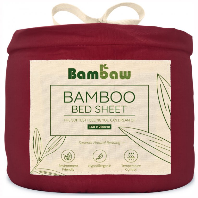 Bambaw-burgundy-fitted-sheet-PS-160